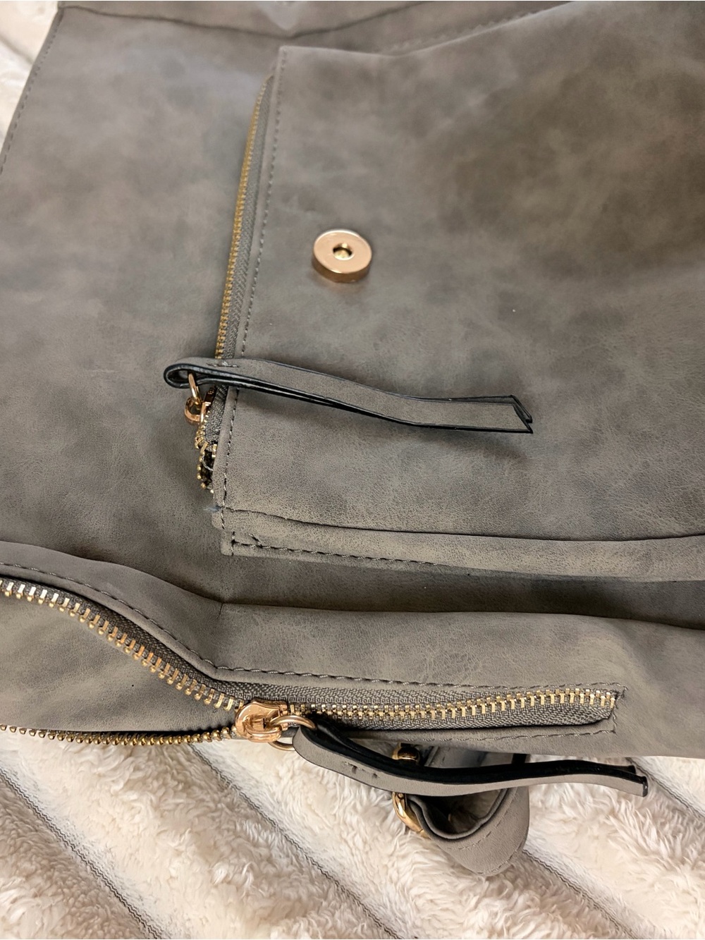 Grey Boho Backpack - Picture 3 of 5